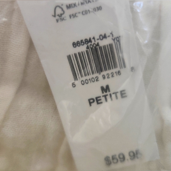 GAP 'New White' Crinkle Gauze Mini Dress Airy Flutter Sleeve Pockets Sz MEDP NWT - Picture 11 of 14